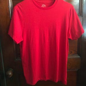 J. Crew Red Cotton Crewneck T-Shirt NWOT